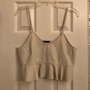ZARA cropped peplum